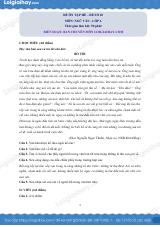 Đề ôn hè Văn 6 lên 7 có lời giải chi tiết - Đề 10